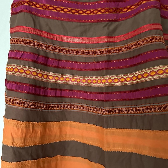 Multi-colored cotton skirt. - Picture 4 of 5